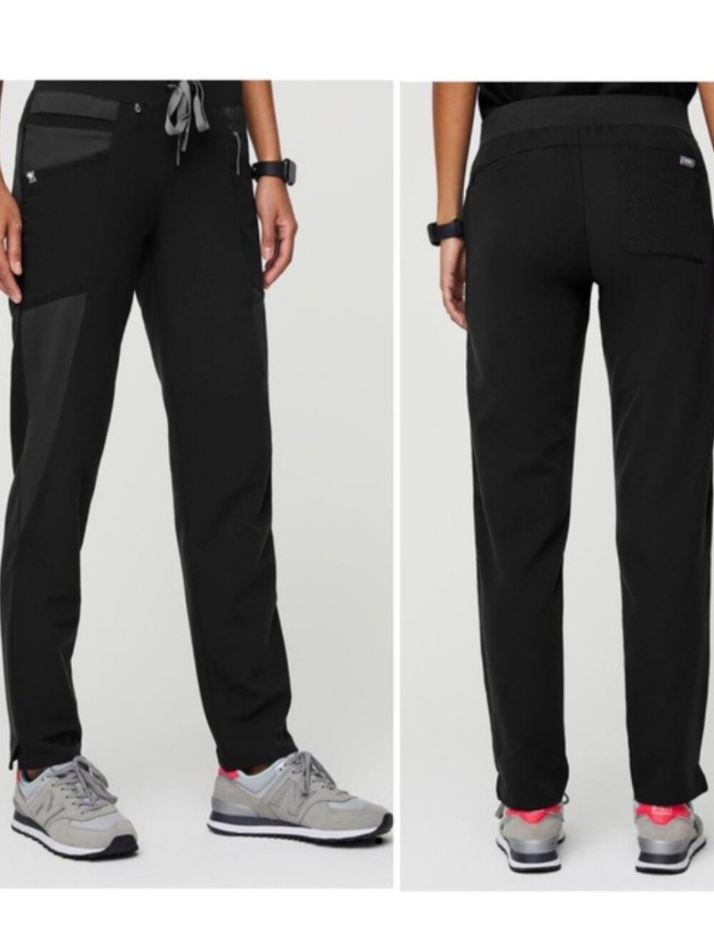 FIGS Mombasa Scrub Pants 7 Pockets Black Small